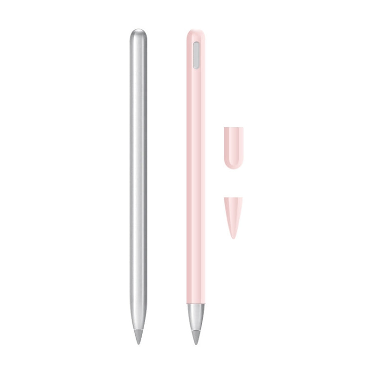2 Sets 3 In 1 Stylus Silicone Protective Cover + Two-Color Pen Cap Set For Huawei M-Pencil