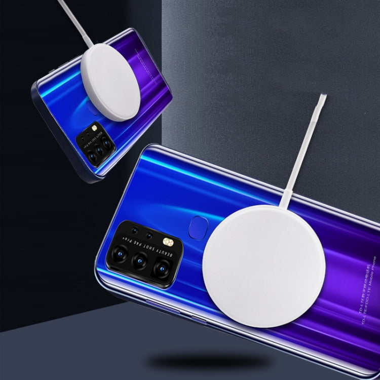 WHQ-200 Plastic 15W Magnetic Wireless Fast Charge Smart Identification Charger(White)