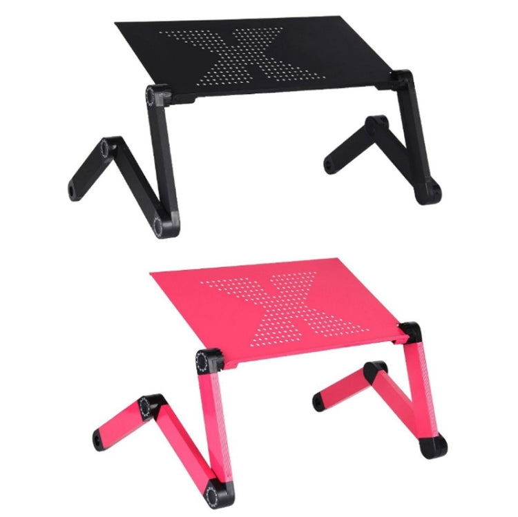 Aluminum Alloy Folding Laptop Desk, Specification: Standard X-type Without Fan&Mouse Board