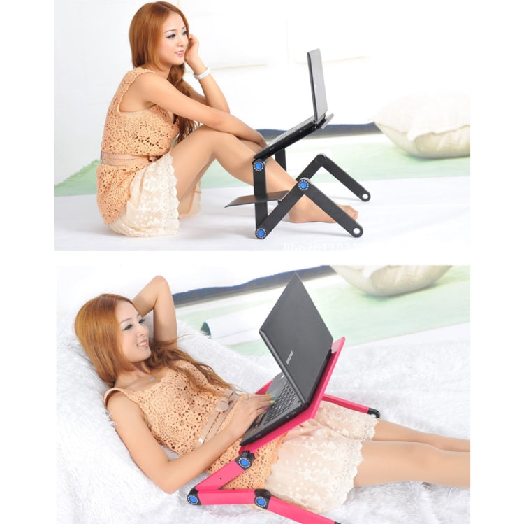Aluminum Alloy Folding Laptop Desk, Specification: Standard X-type Vents Hole + Mouse Board