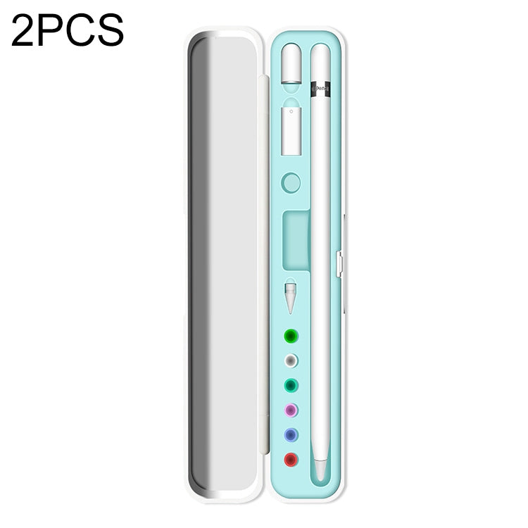 2 PCS Silicone Stylus Storage Box For Apple Pencil 1 / 2