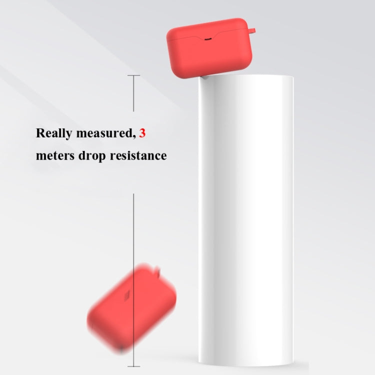 2 PCS Liquid Silicone Protective Cover Case for Sony WF-H800, Colour: Orange