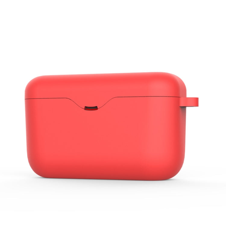 2 PCS Liquid Silicone Protective Cover Case for Sony WF-H800, Colour: Red