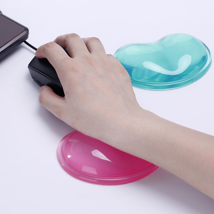 Heart-shaped Transparent Silicone Mouse Pad Non-slip Crystal Wrist Mouse Pad