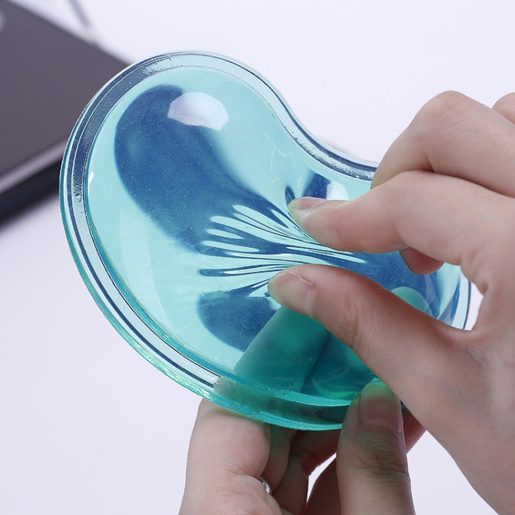 Heart-shaped Transparent Silicone Mouse Pad Non-slip Crystal Wrist Mouse Pad