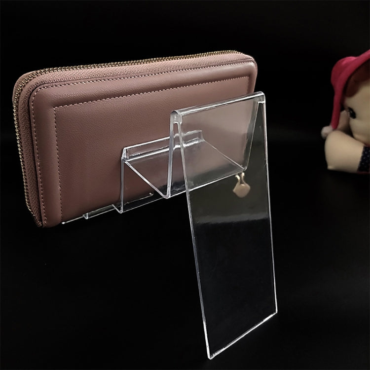 10 PCS Thickened Transparent Wallet Holder Plastic Phone Mask Display Stand Counter Display Stand,Specification: No. 4 3 Layer