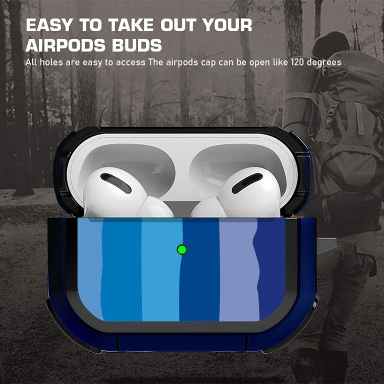 2 PCS Rainbow Amor TPU Shockproof Protection Cover Case for AirPods Pro