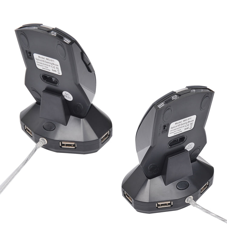 M-011G 2.4GHz 6 Keys Wireless Charging Mouse Office Game Mouse