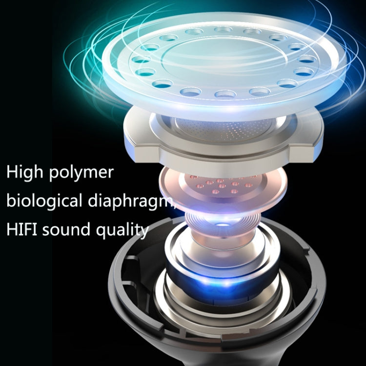 W-21 No delay TWS Wireless Bluetooth 5.1 Gaming Earphone with Breathing Light(Black)