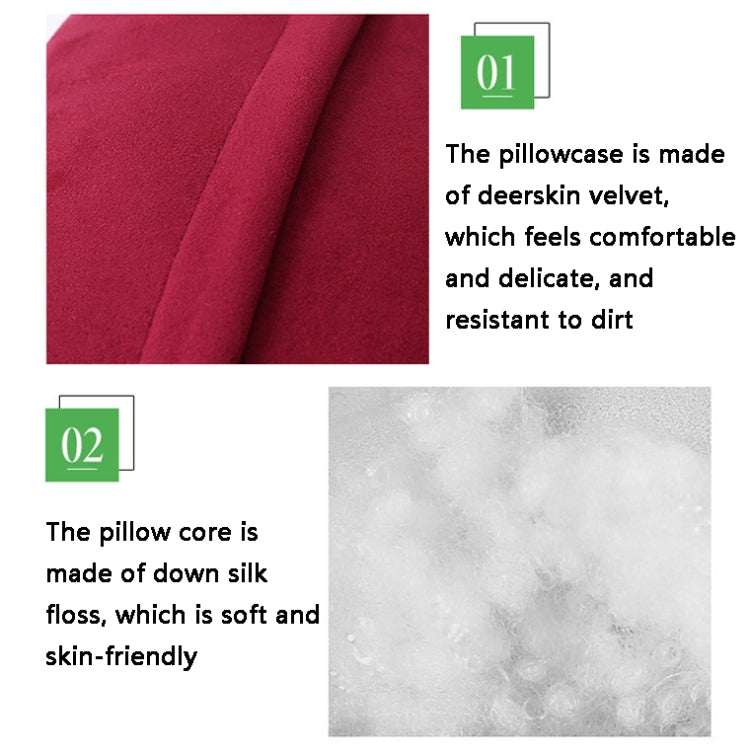 Car Suede Soft Elastic Lumbar Pad