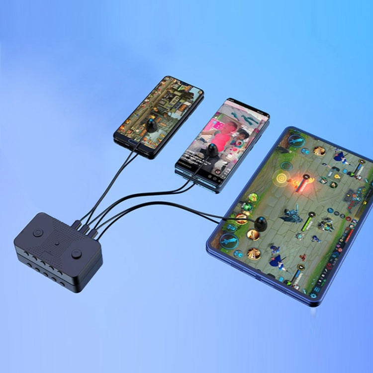 Five Speeds Adjustable Lazy Live Broadcast Like Device Automatic Screen Clicker, Specification: One Machine Three Head