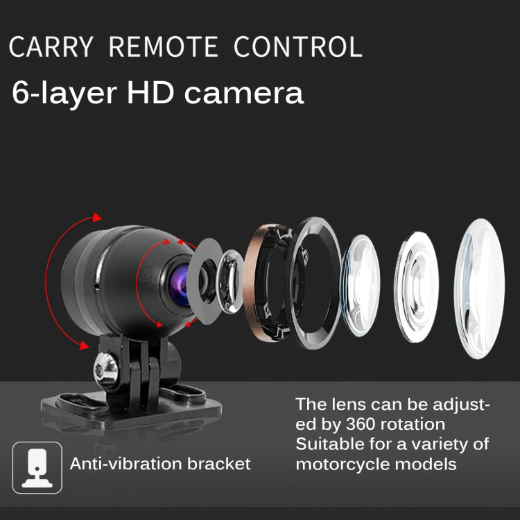 MT35B 1080P Waterproof HD Motorcycle Driving Recorder Mobile Phone Interconnection Locomotive Recorder