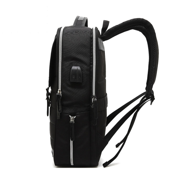 15.6 inch External USB Interface Laptop Backpack Waterproof Computer Bag