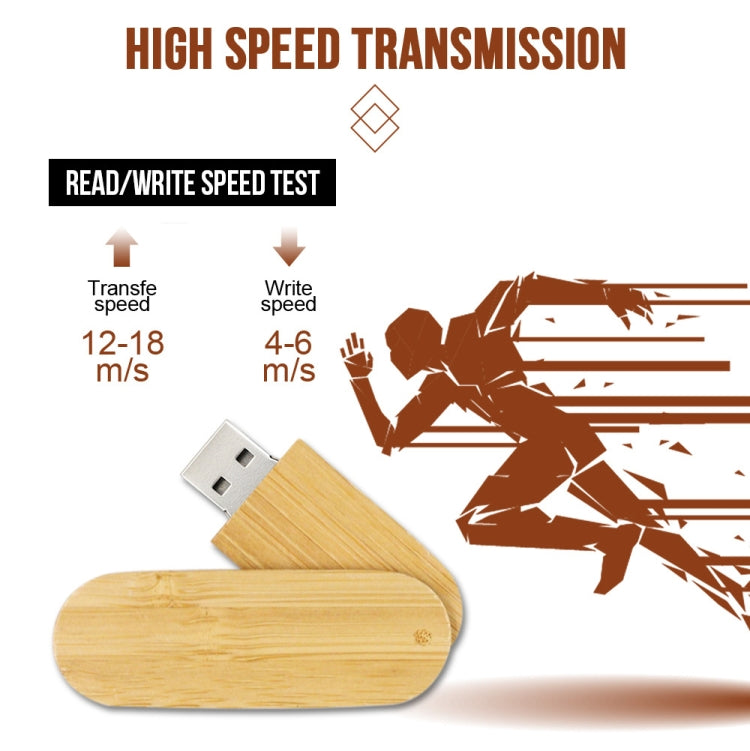 USB 2.0 Wooden Rotating U Disk, Capacity: 128GB