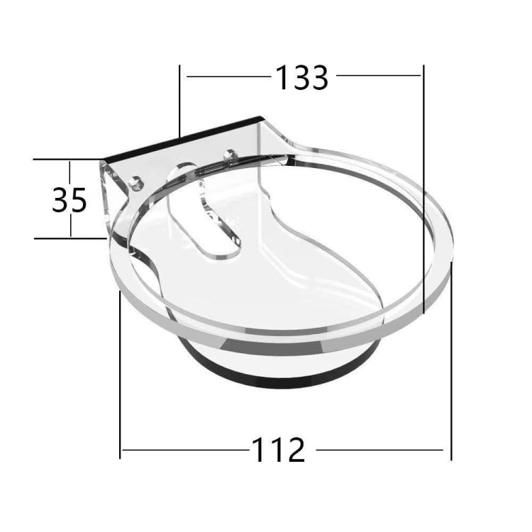 JY04Y Wireless Speaker Wall / Desktop Bracket For Amazon Echo Dot 4(Transparency)