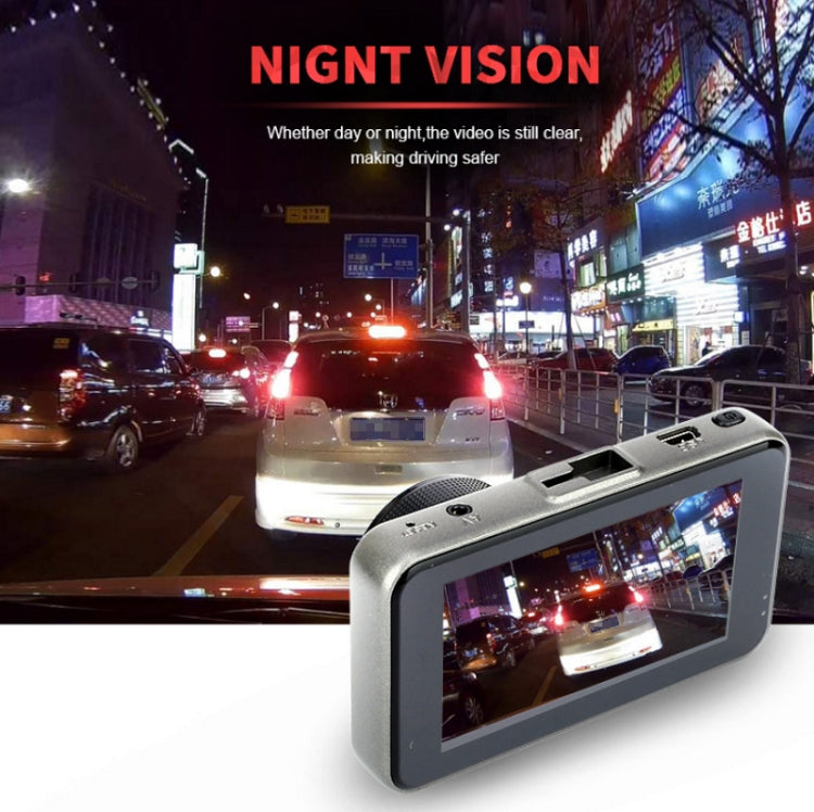 3 Inch Car Dual Recording 1080P HD Night Vision Driving Recorder