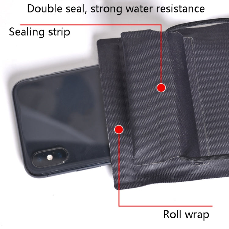 FT2088 Mobile Phone Waterproof Transparent Seal Bag Swimming TPU Mobile Phone Waterproof Case(Black)