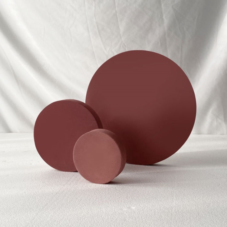 Geometry Photo Props Shooting Photography Decoration Round 3 in 1 Set (Bean Paste)