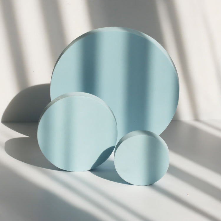 Geometry Photo Props Shooting Photography Decoration Round 3 in 1 Set (Fog Blue)