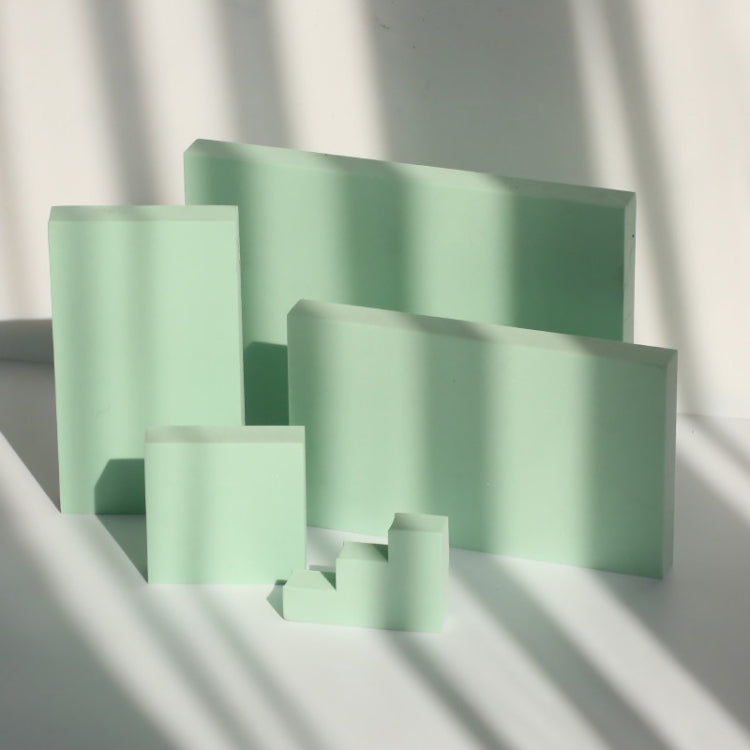 Geometry Photo Props Shooting Photography Decoration Square 5 in 1 Set (Green)