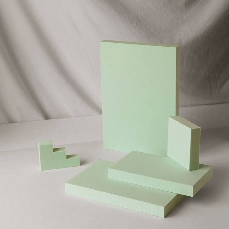 Geometry Photo Props Shooting Photography Decoration Square 5 in 1 Set (Green)