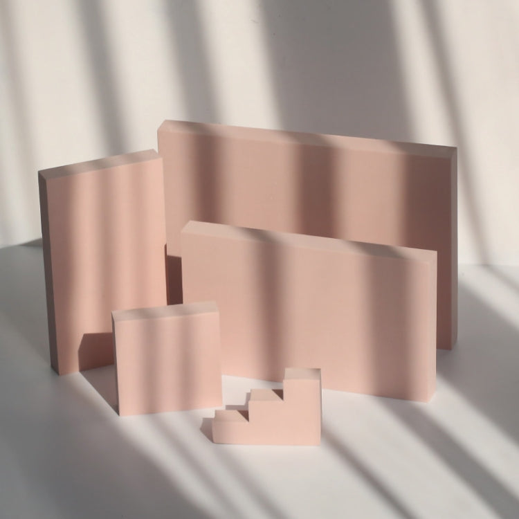 Geometry Photo Props Shooting Photography Decoration Square 5 in 1 Set (Pink)