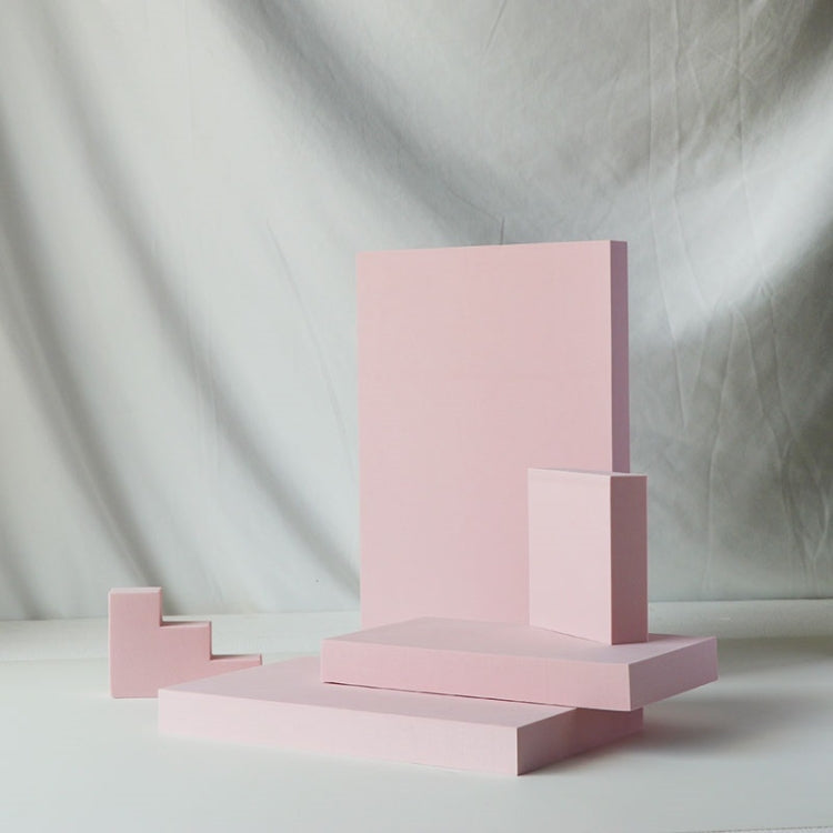 Geometry Photo Props Shooting Photography Decoration Square 5 in 1 Set (Pink)