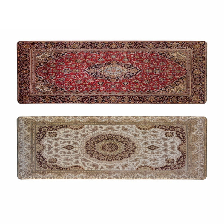 2 PCS Personality Retro Pattern Mouse Pad Office Game Keyboard Anti-Skid Pad, Dimensions: Overlock 300 x 700mm