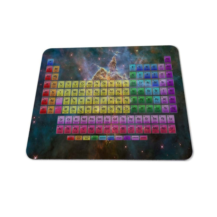 3 PCS Periodic Table Of Chemical Elements Rectangular Mouse Pad Creative Office Learning Non-Slip Mat, Dimensions: Overlock 180 x 220mm