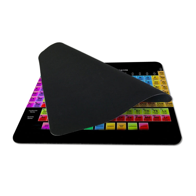 3 PCS Periodic Table Of Chemical Elements Rectangular Mouse Pad Creative Office Learning Non-Slip Mat, Dimensions: Overlock 250 x 290mm