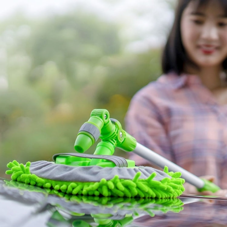 Soft Long-Handled Mop For Car Washing + Telescopic Hose Set, Style: Only Mop