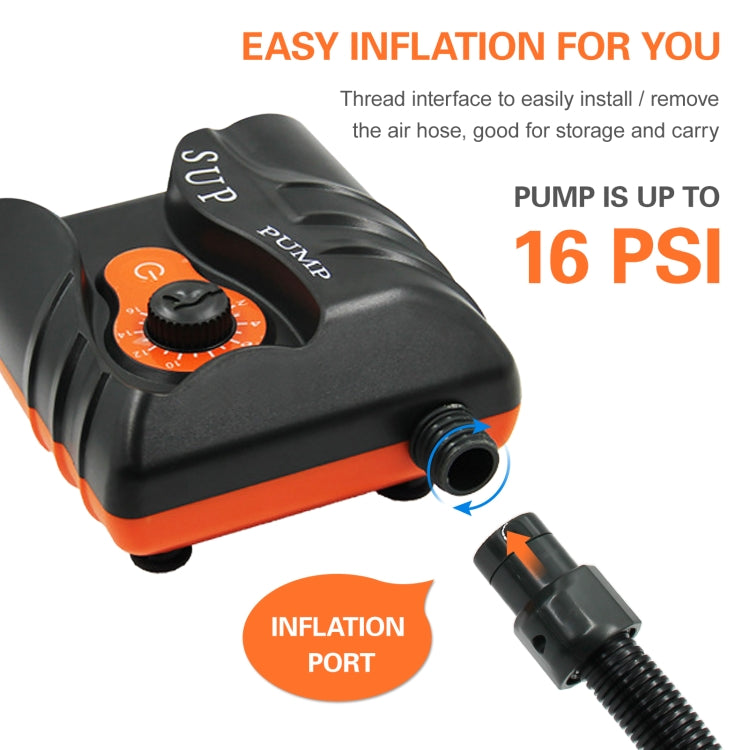 HT-785 SUP Paddle Board 16PSI High Pressure Car Inflatable Pump 12V Electric Air Pump With 6 Connectors