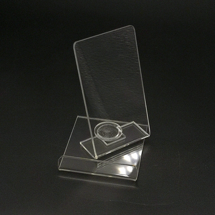 10 PCS Acrylic Transparent Rotatable Mobile Phone Display Stand(6.8x7.8x10cm)