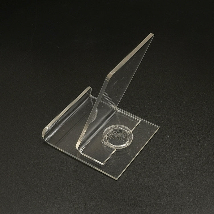 10 PCS Acrylic Transparent Rotatable Mobile Phone Display Stand(6.8x7.8x10cm)