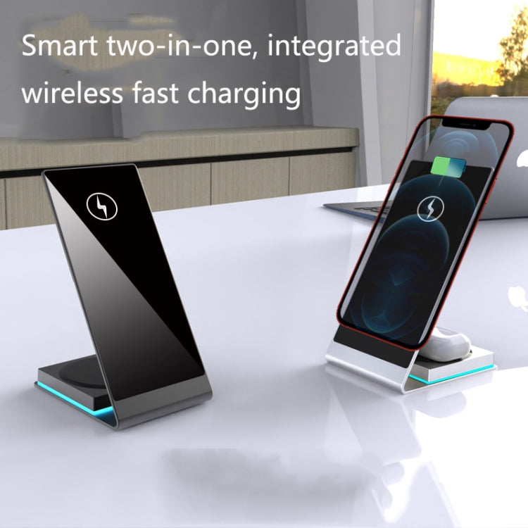 Y21 2 in 1 Mobile Phone Magnetic Wireless Charger 15W Fast Charging Bracket For IPhone & IPad