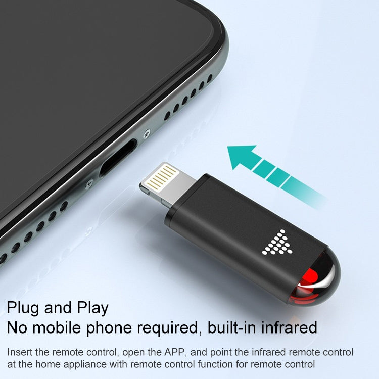 R09 Mobile Phone Intelligent Remote Control Infrared Mobile Phone Remote Control, Interface: Micro USB (Black)