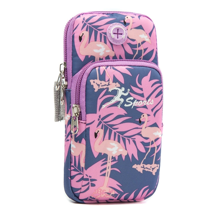 2 PCS B082 Sports Outdoor Arm Bag Mobile Phone Arm Band Running Fitness Mobile Phone Bag, Specification: Small (Light Purple)