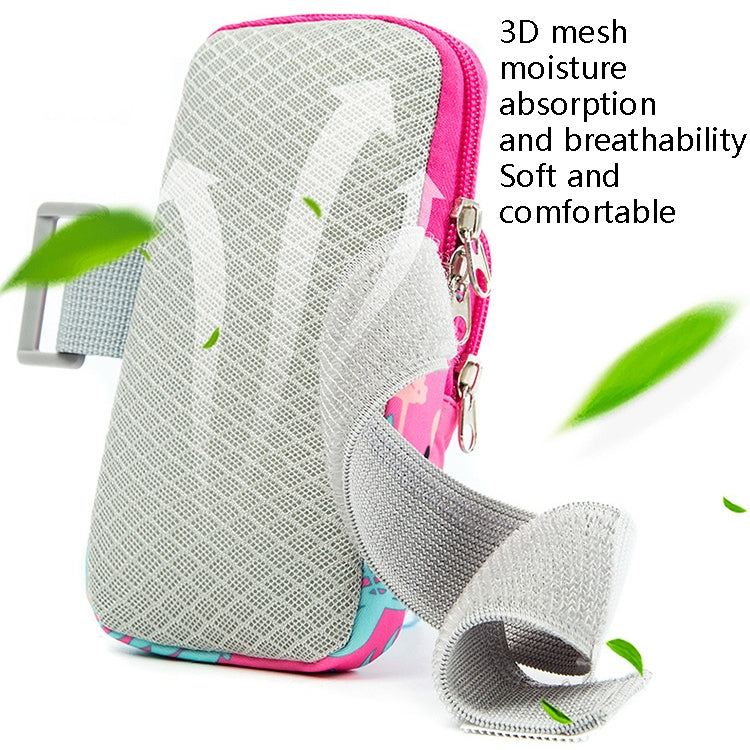 2 PCS B082 Sports Outdoor Arm Bag Mobile Phone Arm Band Running Fitness Mobile Phone Bag, Specification: Small (Light Purple)