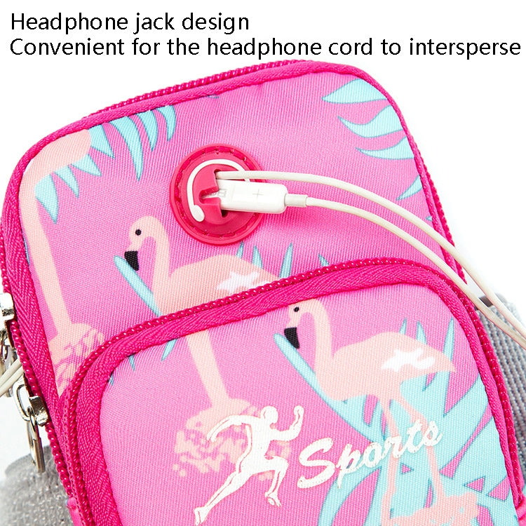 2 PCS B082 Sports Outdoor Arm Bag Mobile Phone Arm Band Running Fitness Mobile Phone Bag, Specification: Small (Light Pink)