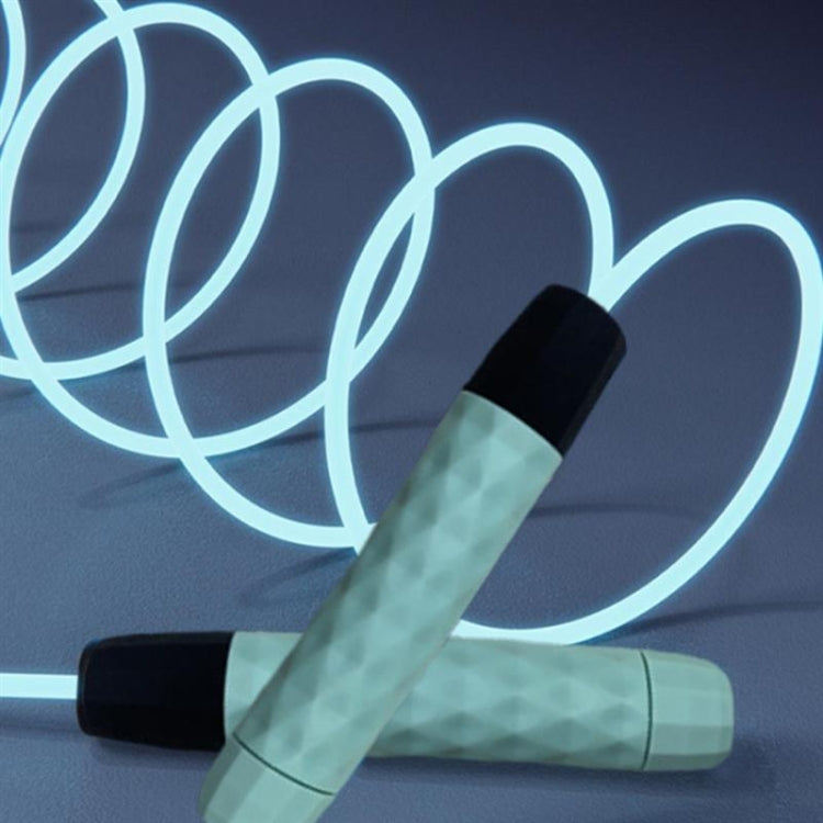 LED Transparent Optical Fiber Adjustable Jump Rope Male And Female Fitness Fluorescent Jump Rope