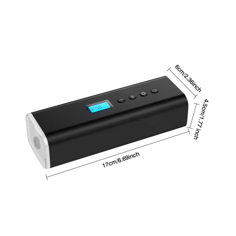 H68 Handheld Mini Wireless Smart Car Inflator Pump Portable Multifunctional Tire Air Pump(Black)