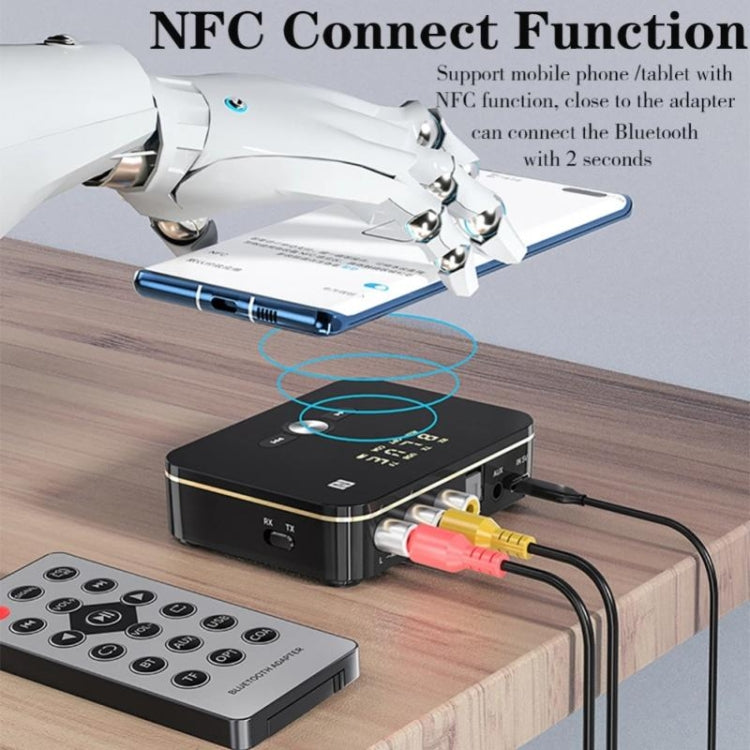 M8 NFC Bluetooth Receiver & Transmitter Fiber Coax 3.5mm Bluetooth Audio Adapter