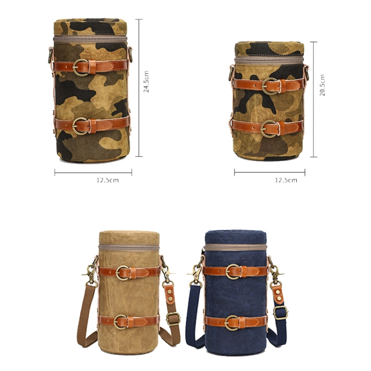 K-807 SLR Camera Storage Bag Waterproof Canvas Photography Liner Bag, Colour: L (Khaki)