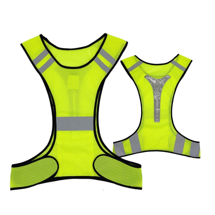 Sports Reflective Vest Night Running Outdoor Reflective Clothing Traffic Safety Reflective Vest,Style: With Led