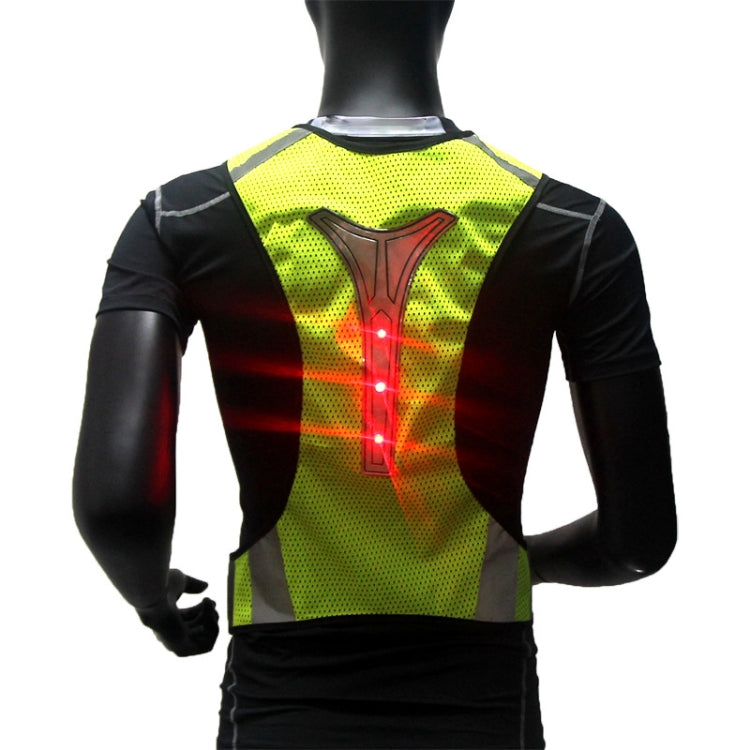 Sports Reflective Vest Night Running Outdoor Reflective Clothing Traffic Safety Reflective Vest,Style: With Led