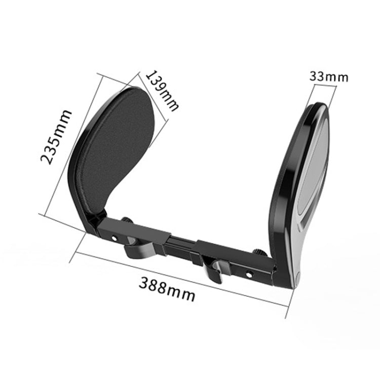 Car Side Sleeping Headrest Adjustable Car Neck Pillow(Black)