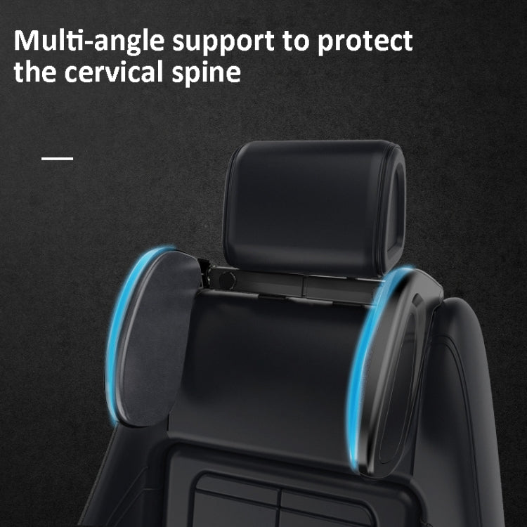 Car Side Sleeping Headrest Adjustable Car Neck Pillow(Black)