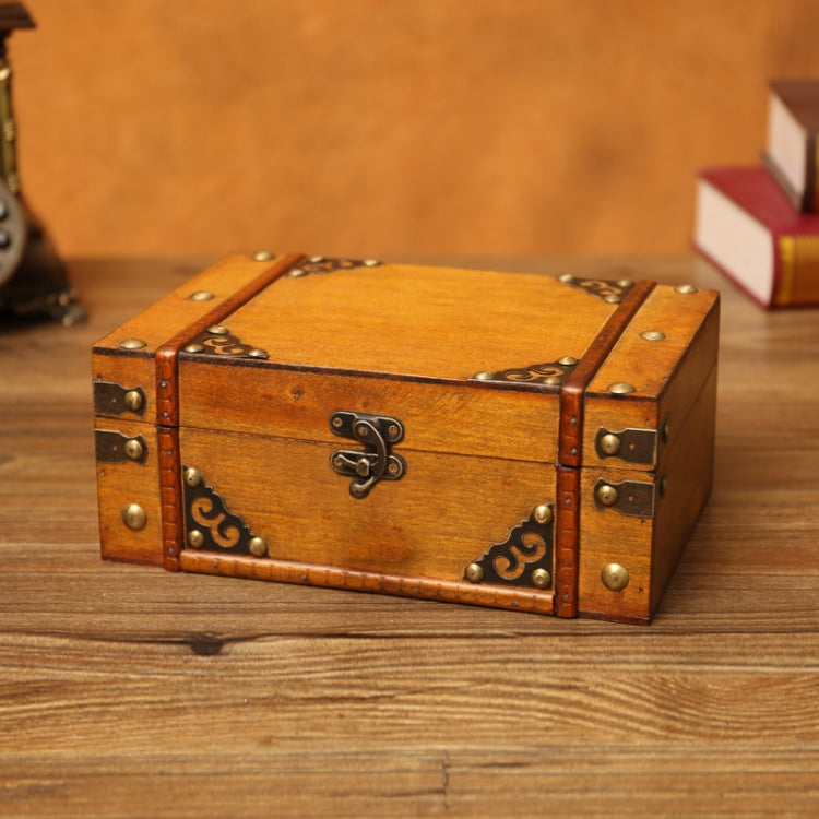 Antique Distressed Cosmetic Storage Box Dressing Table Props For Shooting Scenes,Specification: 6280-01