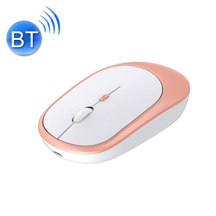 M030 4 Keys 1600DPI Laptop Office Mute Mouse, Style: Bluetooth (Pink)