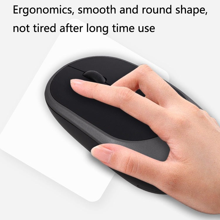 M030 4 Keys 1600DPI Laptop Office Mute Mouse, Style: Bluetooth (Gray)